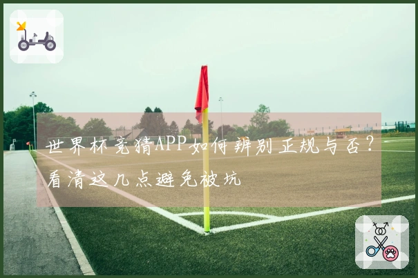 世界杯竞猜APP如何辨别正规与否？看清这几点避免被坑
